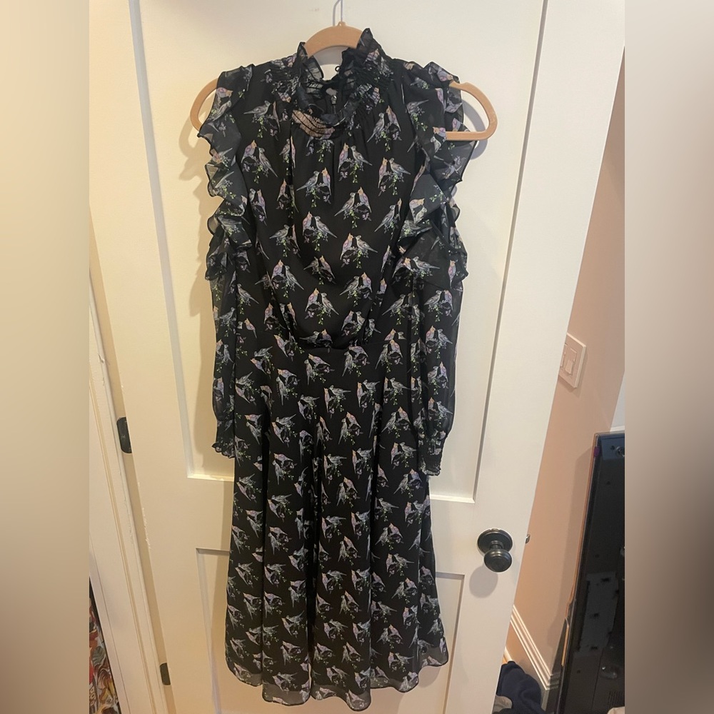 Ted Baker bird dress (exposed shoulders)